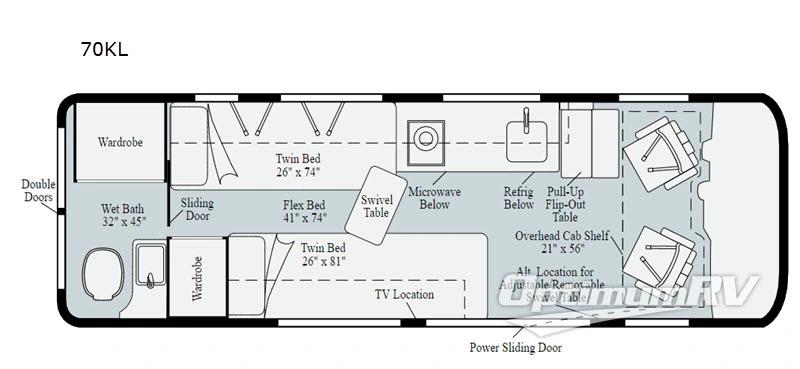 2020 Winnebago Boldt 70 KL Floorplan Photo