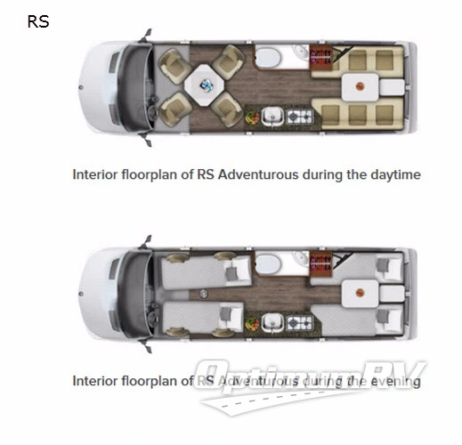 2017 Roadtrek Adventurous RS Floorplan Photo