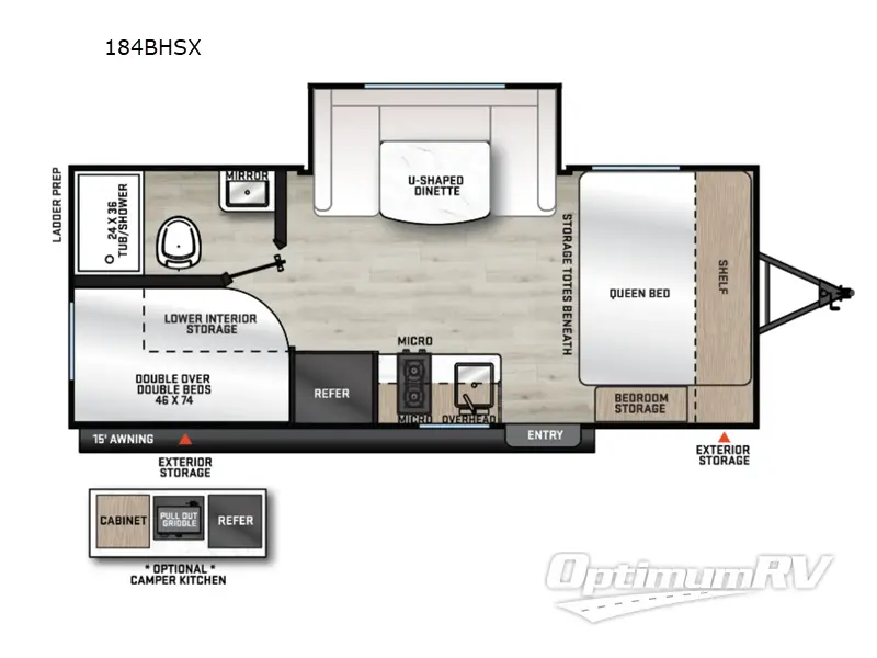 2026 Coachmen Catalina Summit Series 7 184BHSX RV Floorplan Photo