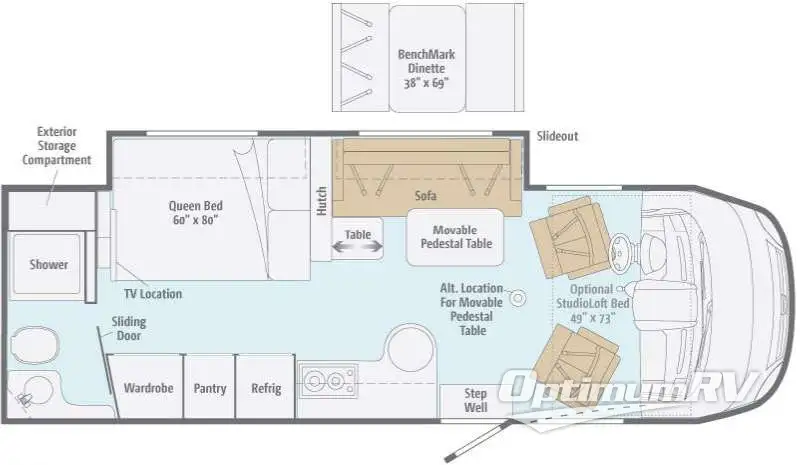 2012 Itasca Reyo 25R Floorplan Photo