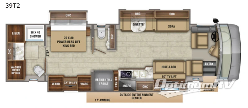 2020 Jayco Embark 39T2 RV Floorplan Photo