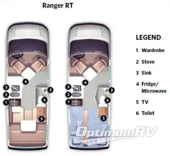 2014 Roadtrek Roadtrek RANGER RT RV Floorplan Photo