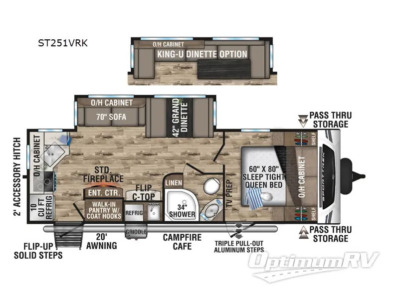 2024 Venture SportTrek ST251VRK Floorplan Photo