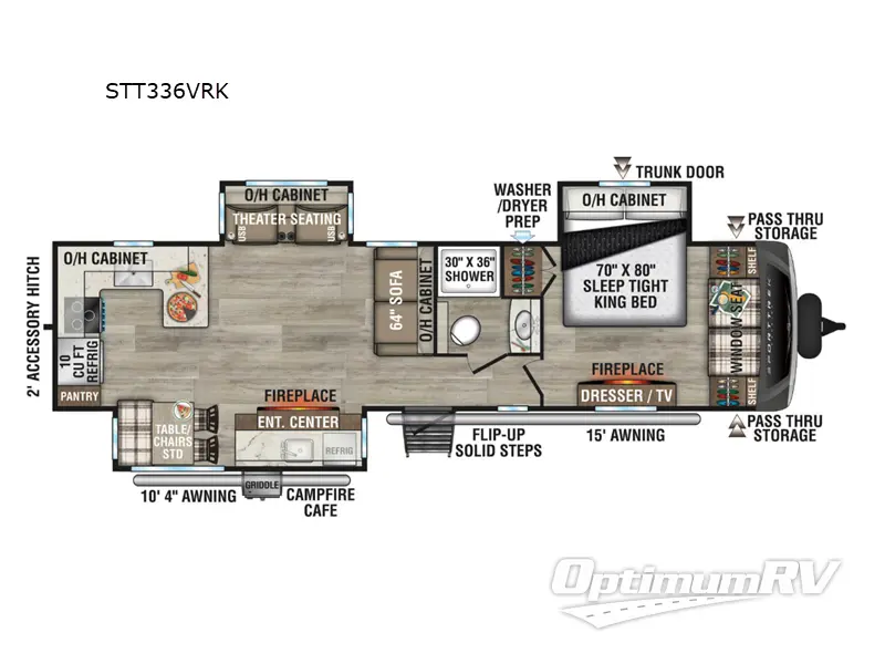2026 Venture SportTrek Touring Edition STT336VRK Floorplan Photo
