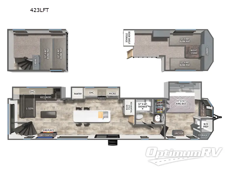 2026 Forest River Puma Vista 423LFT Floorplan Photo