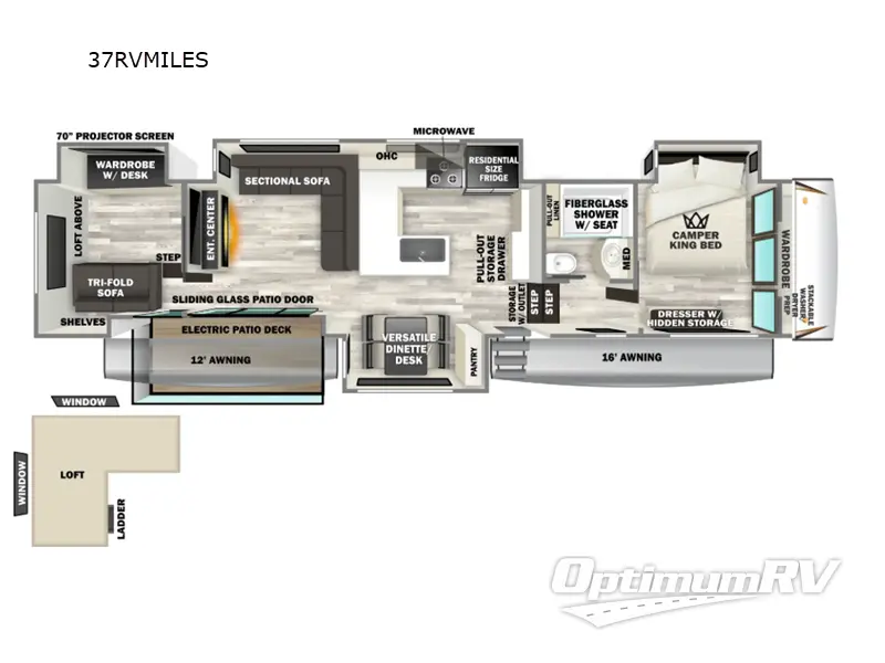 2026 Forest River Cherokee Sabre 37RVMILES RV Floorplan Photo
