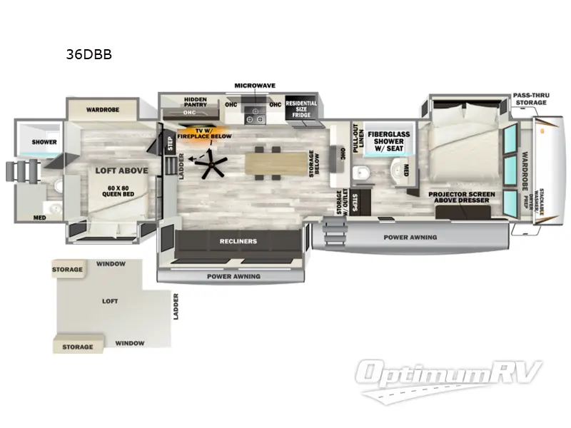 2026 Forest River Cherokee Sabre 36DBB RV Floorplan Photo