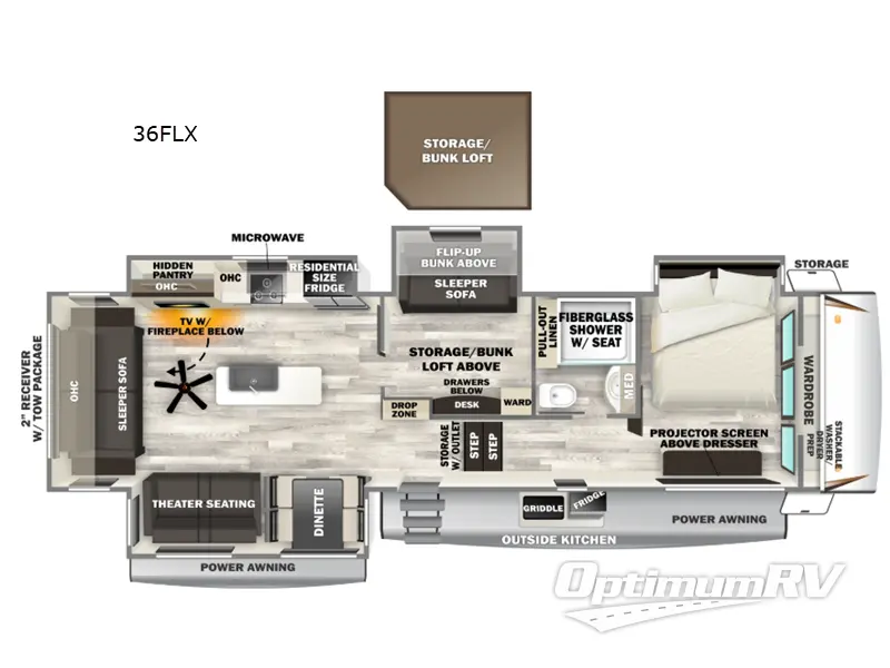 2026 Forest River Cherokee Sabre 36FLX Floorplan Photo