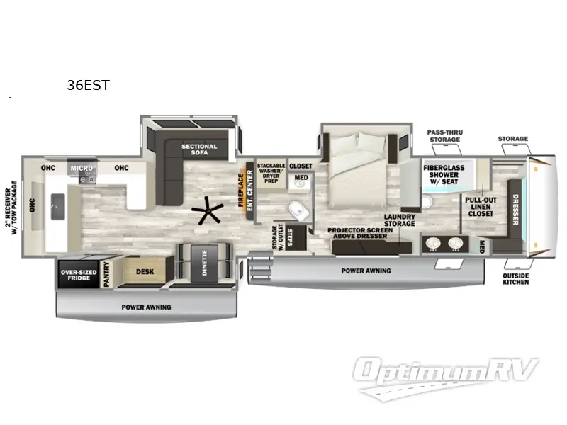 2027 Forest River Cherokee Sabre 36EST Floorplan Photo