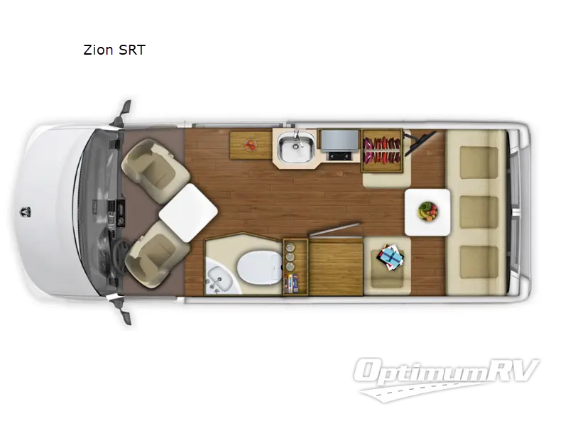 2021 Roadtrek Roadtrek ZION SRT Floorplan Photo