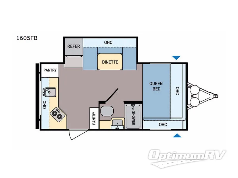 2018 Dutchmen Coleman Light LX 1605FB RV Floorplan Photo