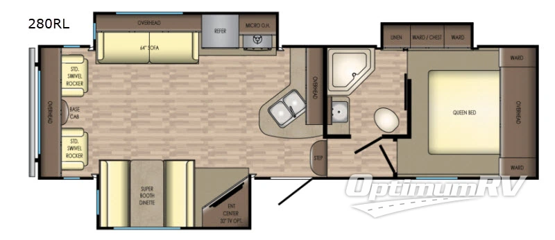 2018 CrossRoads Volante 280RL RV Floorplan Photo