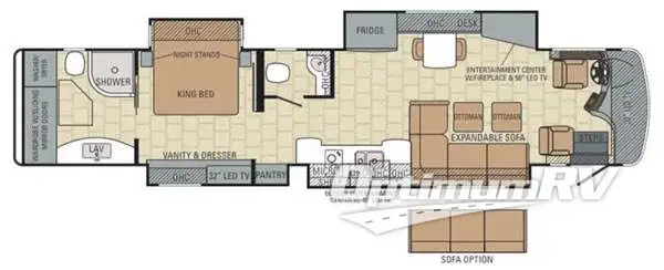2015 Entegra Anthem 44B Floorplan Photo