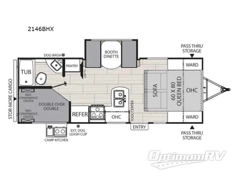 2023 Coachmen Northern Spirit XTR 2146BHX RV Floorplan Photo