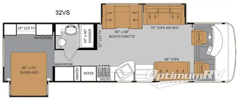 2012 Thor Challenger 32VS RV Floorplan Photo