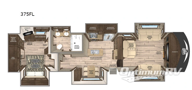 2019 VanLeigh Vilano 375FL RV Floorplan Photo