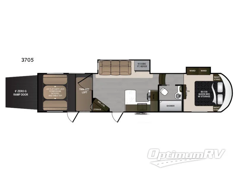 2018 Dutchmen Voltage V3705 Floorplan Photo