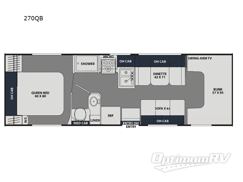 2023 Coachmen Leprechaun 260QB Ford 450 RV Floorplan Photo