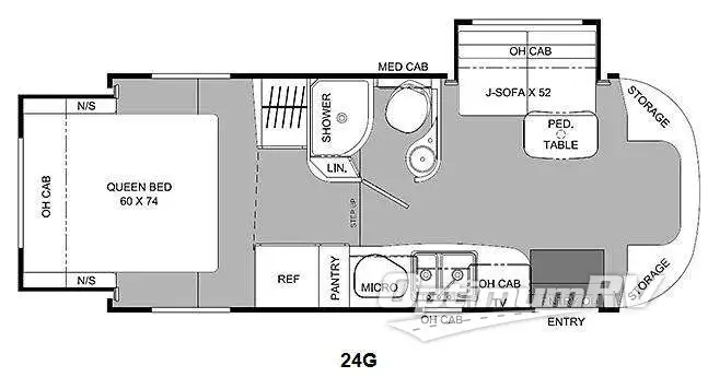 2013 Coachmen Prism 24G Floorplan Photo