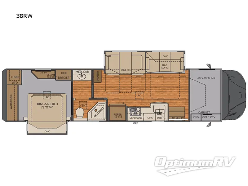 2022 Renegade Valencia 38RW Floorplan Photo