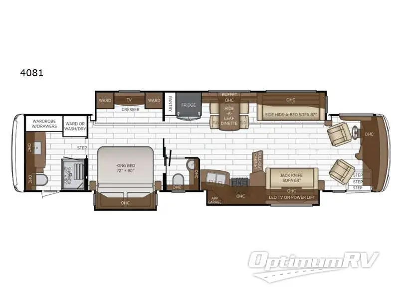 2022 Newmar Dutch Star 4081 Floorplan Photo