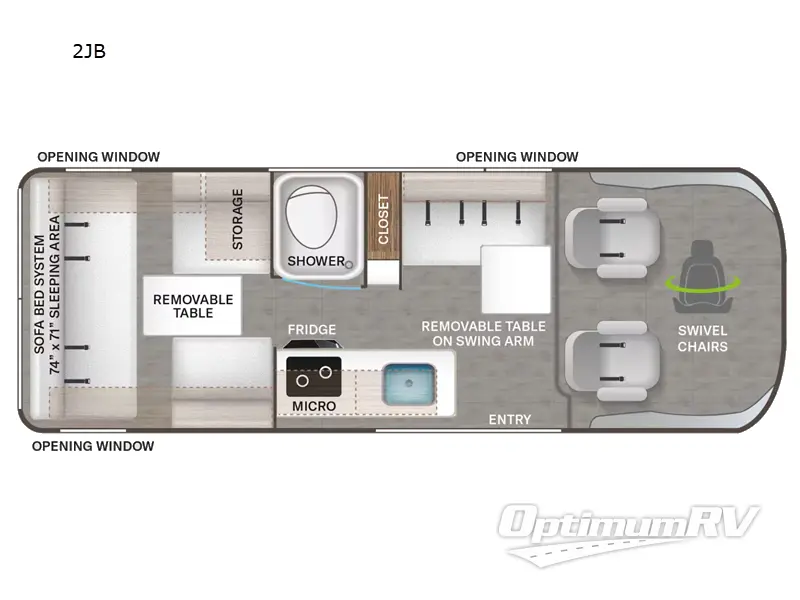 2023 Thor Twist 2JB Floorplan Photo