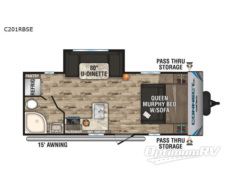 2019 KZ Connect SE C201RBSE RV Floorplan Photo