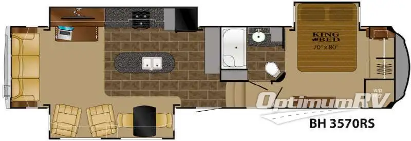 2015 Heartland Bighorn 3570RS Floorplan Photo