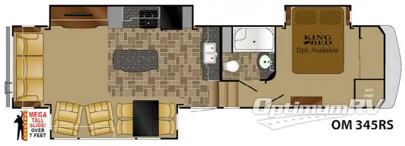 2015 Heartland Oakmont 345RS Floorplan Photo