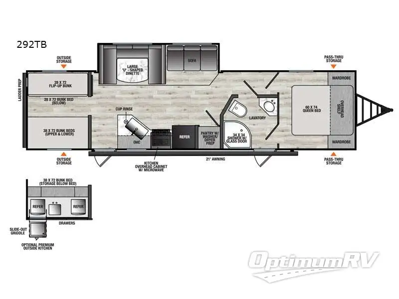 2026 Forest River Viking 6K Series 292TB Floorplan Photo