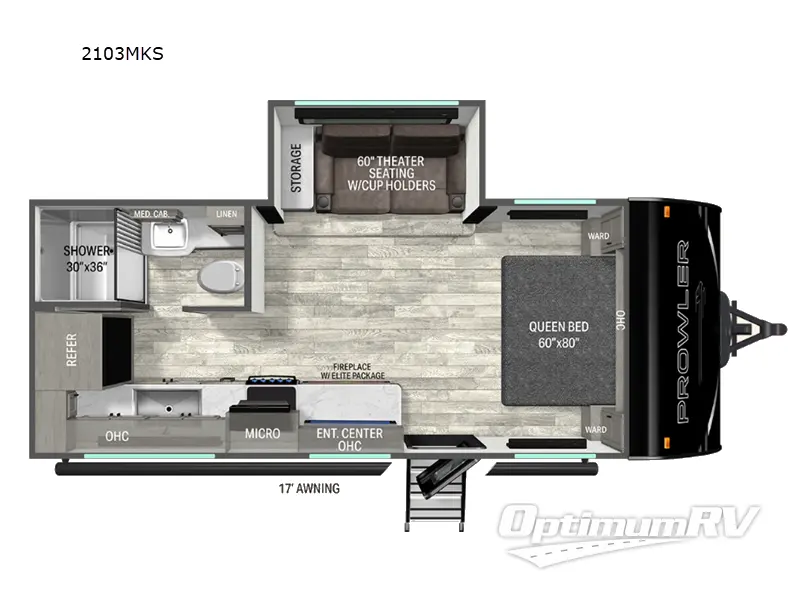 2026 Heartland Prowler 2103MKS RV Floorplan Photo