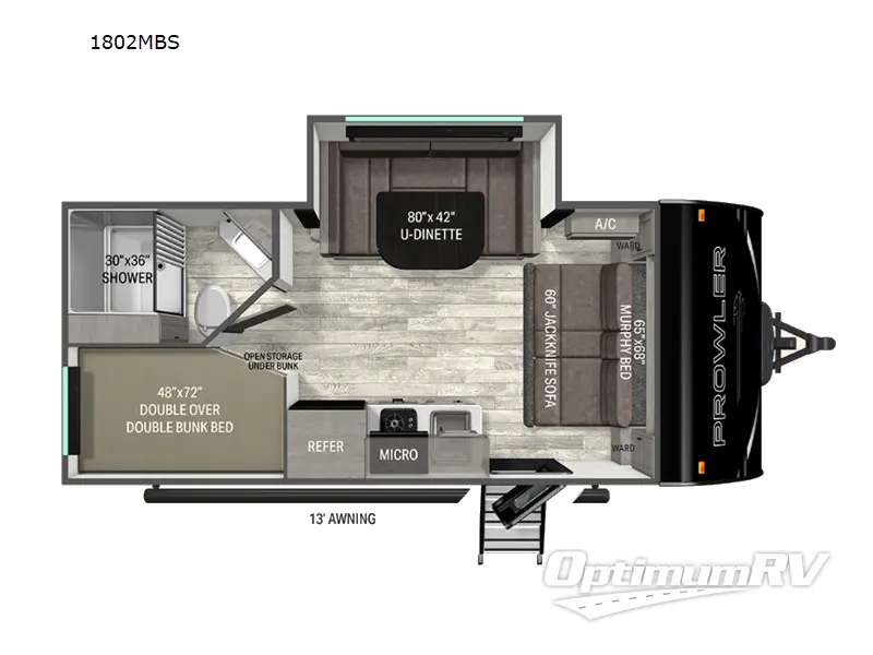 2026 Heartland Prowler 1802MBS RV Floorplan Photo