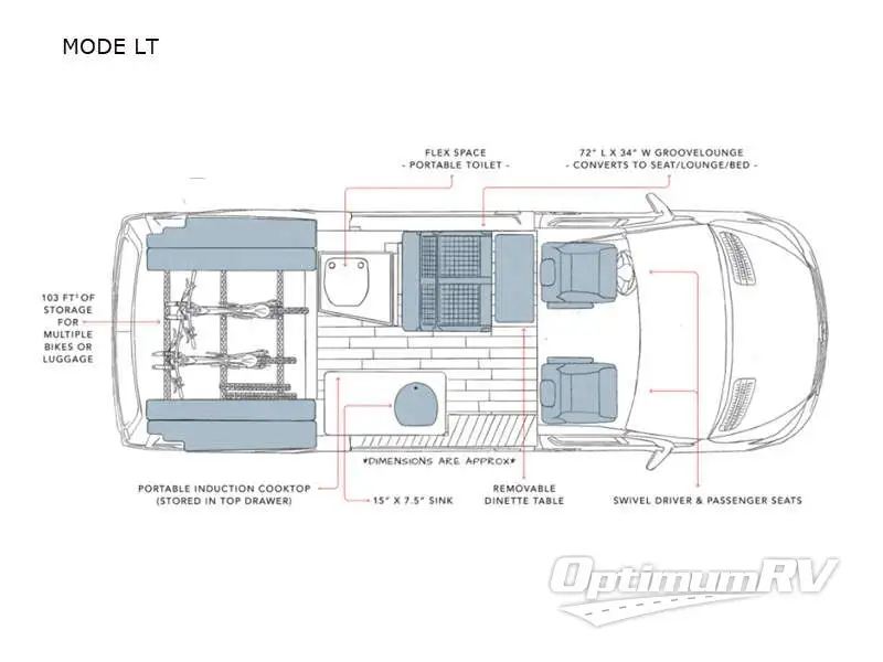 2023 Storyteller Overland Storyteller Overland MODE LT RV Floorplan Photo
