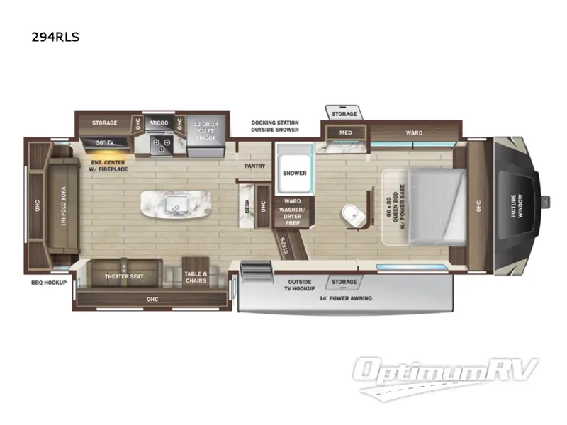 2022 Highland Ridge Mesa Ridge XLT MF294RLS Floorplan Photo