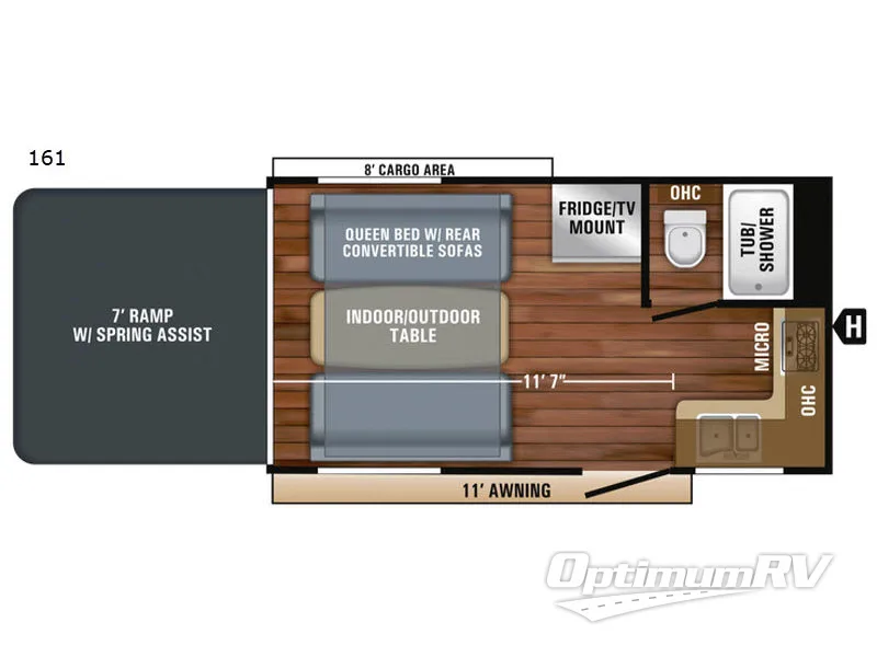2018 Jayco Octane Super Lite 161 Floorplan Photo