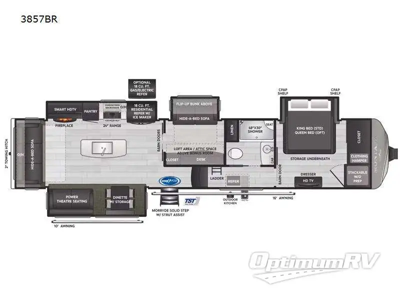 2023 Keystone Montana 3857BR RV Floorplan Photo