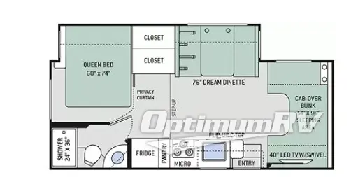 2018 Thor FREEDOM ELITE 24HE Floorplan Photo