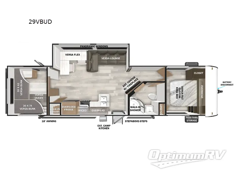 2025 Forest River Wildwood 29VBUD Floorplan Photo