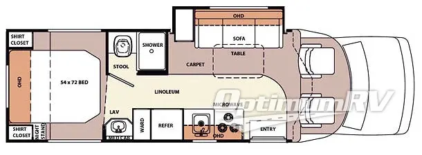 2003 Forest River Lexington 270S RV Floorplan Photo