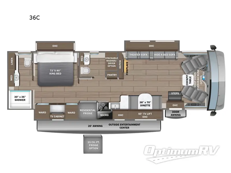 2025 Entegra Vision XL 36C Floorplan Photo