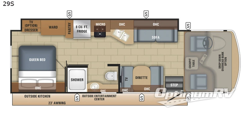 2018 Jayco Alante 29S Floorplan Photo