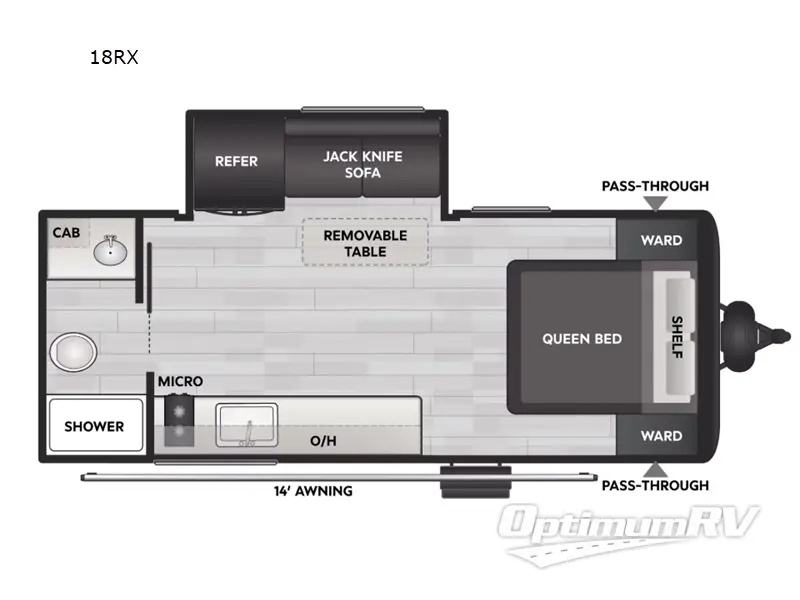 2025 Keystone Coleman Light 18RX RV Floorplan Photo