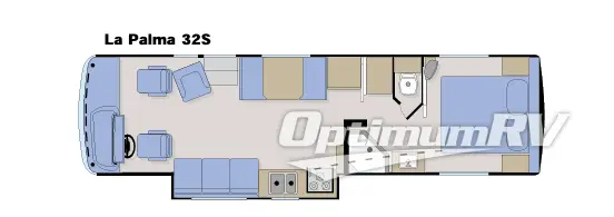 1999 Monaco LaPalma 32S Floorplan Photo