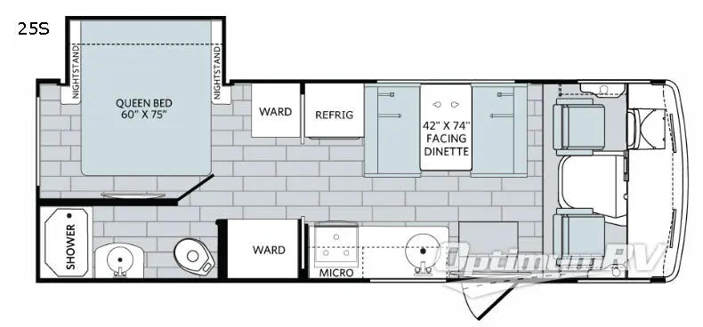 2018 Holiday Rambler Reno 25S RV Floorplan Photo