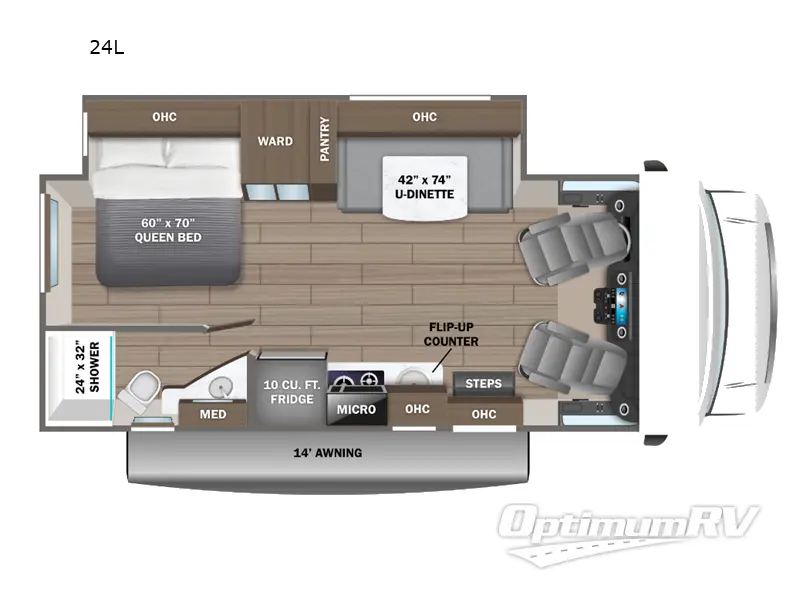 2024 Jayco Melbourne 24L Floorplan Photo