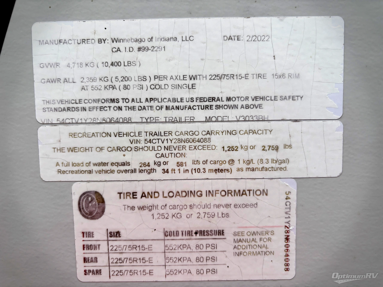 2022 Winnebago Towables Voyage 3033BH Photo 21