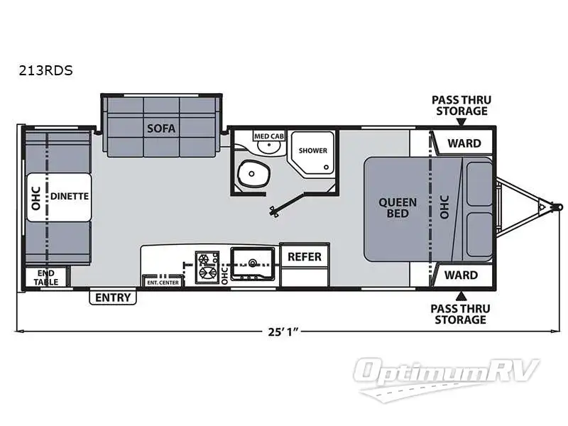 2022 Coachmen Apex Nano 213RDS RV Floorplan Photo