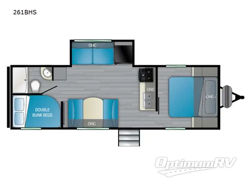 2021 Heartland Trail Runner 261BHS RV Floorplan Photo