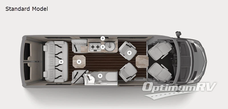 2020 Airstream Interstate Lounge EXT Std. Model Floorplan Photo