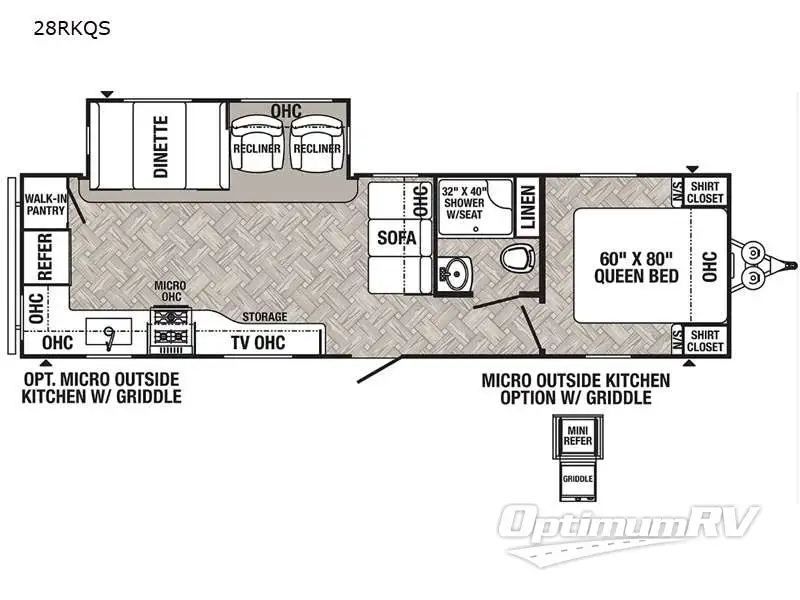 2021 Palomino Puma 28RKQS RV Floorplan Photo